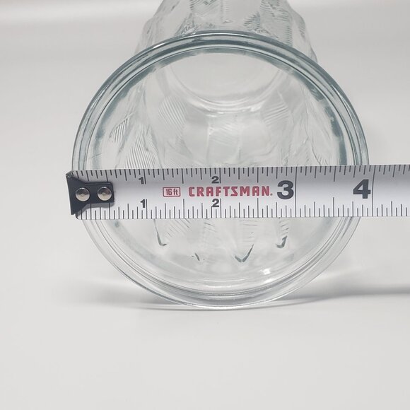 Vintage Brody Co. Feathered Rib Glass Vase C972 - Picture 6 of 6